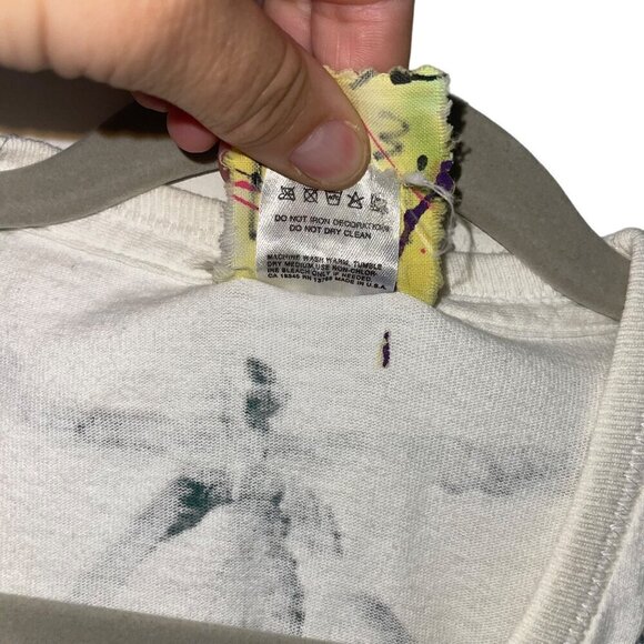 Hari 1993 Vintage Mens Tee Shirt  Size XL White Hand Painted Southwest Theme - Picture 6 of 7